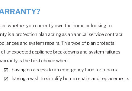 home warranty insurance what does it cover